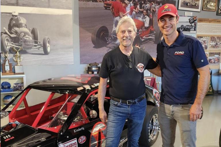 Joey Logano visits the New England Racing Museum